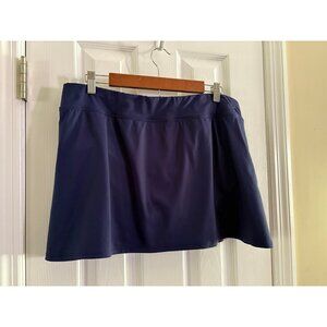 Lands’ End Swim Skort Bottoms Navy Blue Size 16